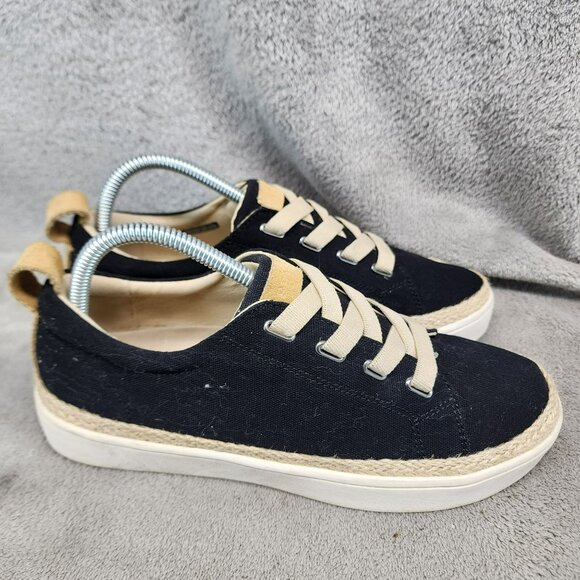 Spenco Shoes Womens Size 8.5 Black Arch Support Slip On Canvas Sneakers - Picture 5 of 11